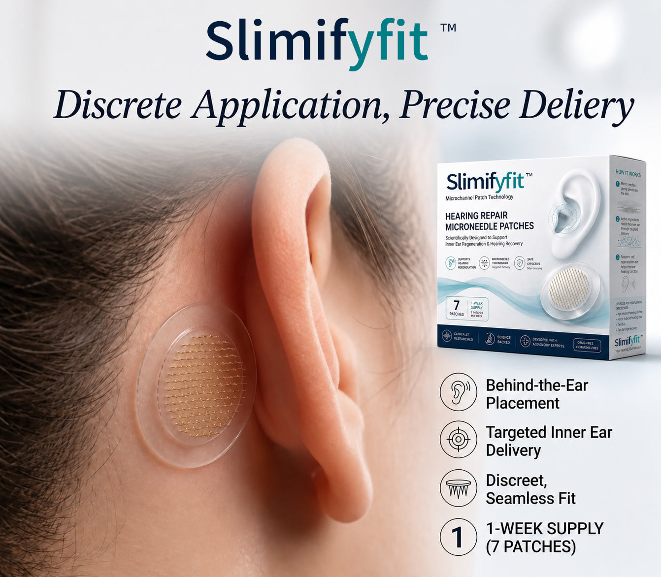 Slimifyfit™ HEARING SUPPORT MICRONEEDLE PATCHES