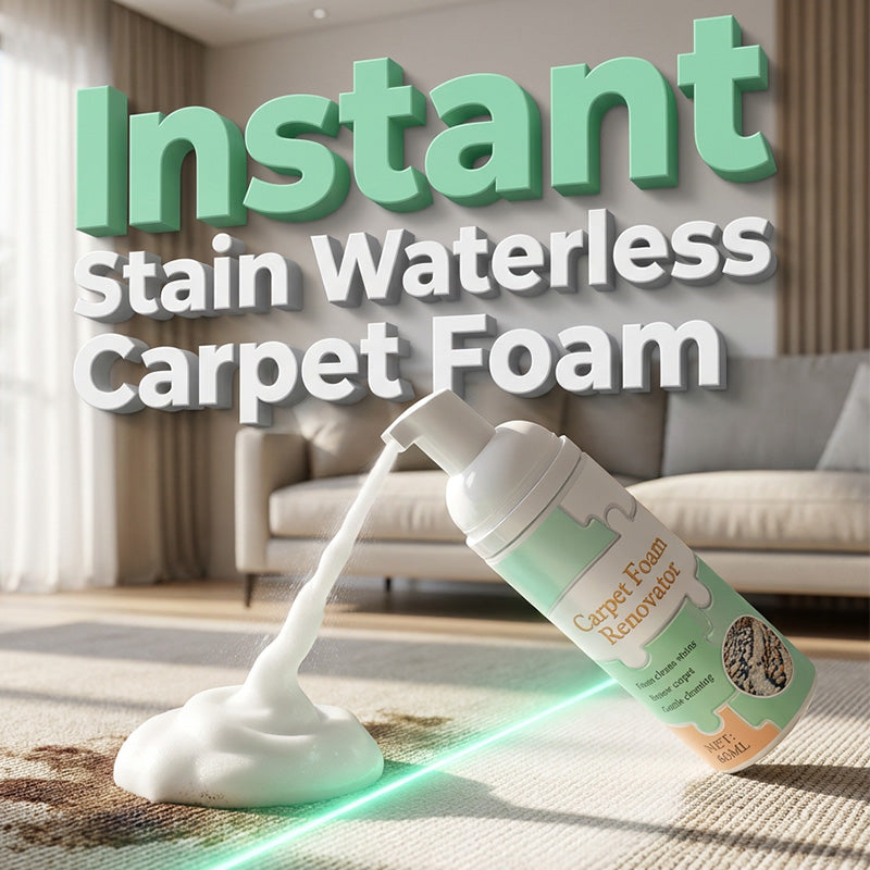 🔥Limited Time Promotion 76% OFF🔥Waterless Carpet Foam Stain Remover with Towel