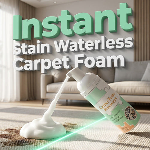 🔥Limited Time Promotion 76% OFF🔥Waterless Carpet Foam Stain Remover with Towel